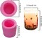 3D Cylinder Christmas Candle Molds,Silicone Soap Mold(Random Mold Color)
